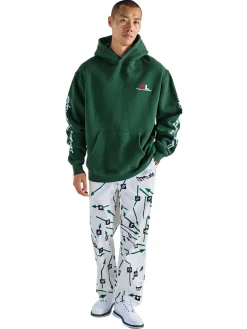 Malbon Jumpers|Tag Hooded Sweatshirt - Forest