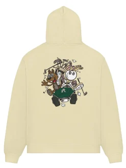 Malbon Jumpers|Two Man Scramble Hoodie - Light Khaki