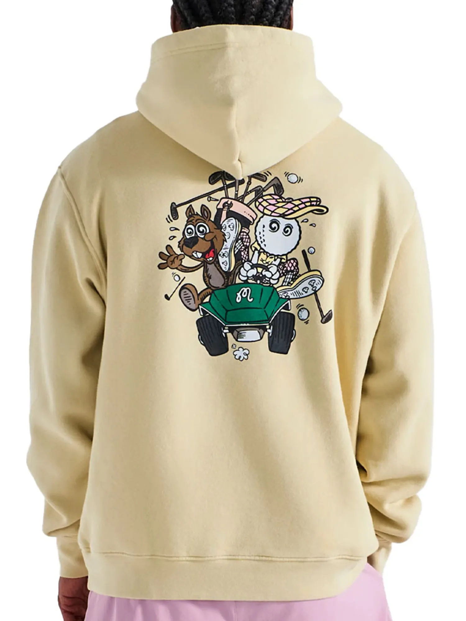 Malbon Jumpers|Two Man Scramble Hoodie - Light Khaki