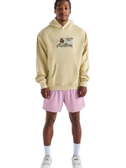 Malbon Jumpers|Two Man Scramble Hoodie - Light Khaki