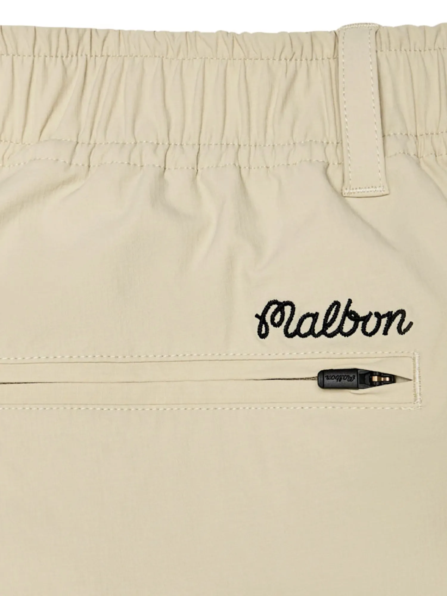 Malbon Shorts|Two Man Scramble Scooter Short - Light Khaki