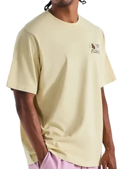 Malbon Shirts|Two Man Scramble T-Shirt - Light Khaki
