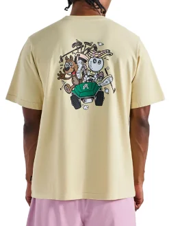 Malbon Shirts|Two Man Scramble T-Shirt - Light Khaki