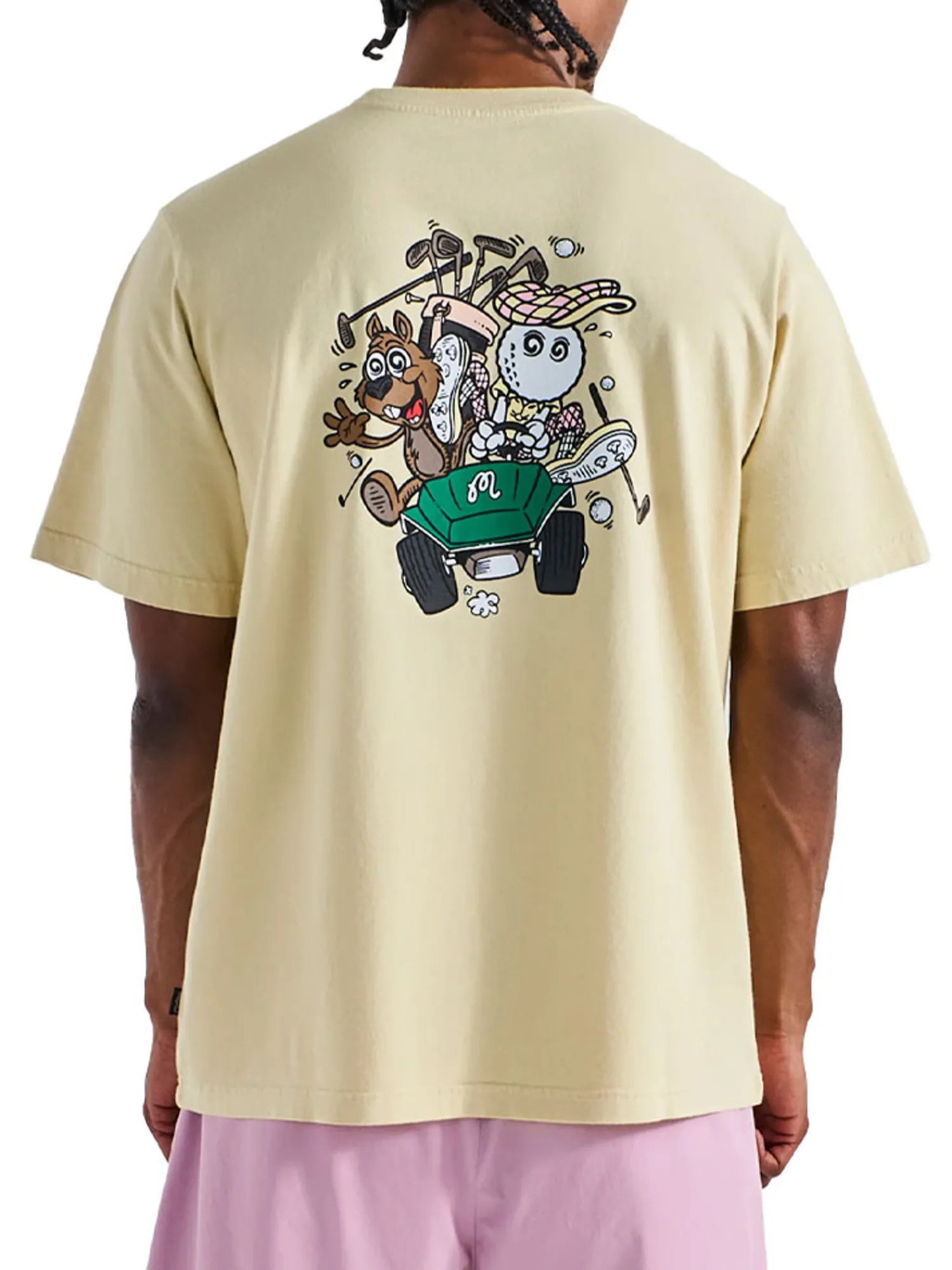 Malbon Shirts|Two Man Scramble T-Shirt - Light Khaki