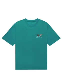 Malbon Shirts|Two Man Scramble T-Shirt - Blue Green