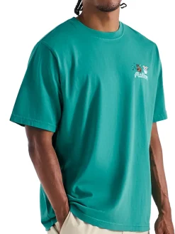 Malbon Shirts|Two Man Scramble T-Shirt - Blue Green