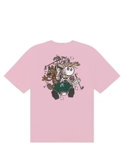 Malbon Shirts|Two Man Scramble T-Shirt - Pink