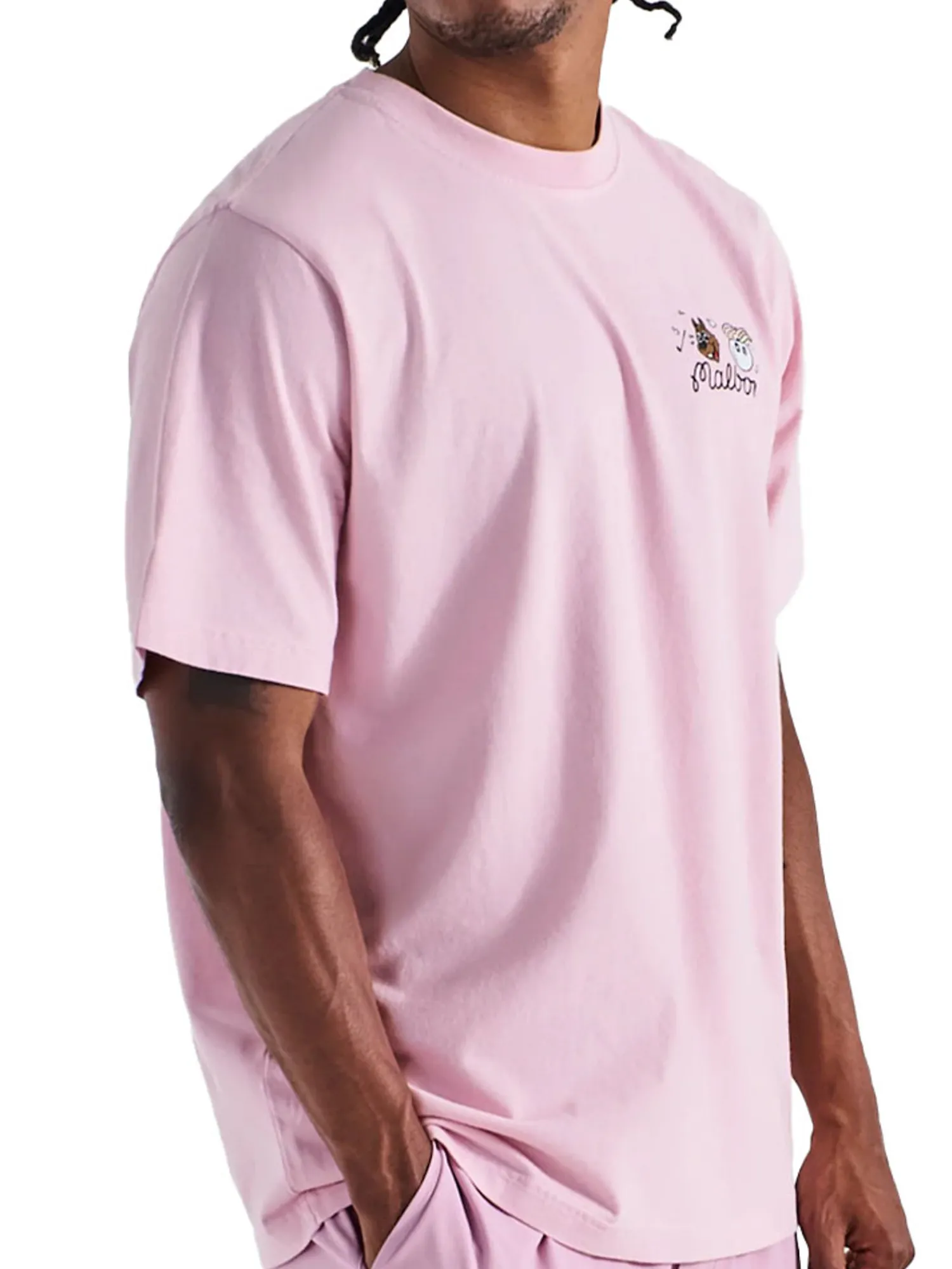 Malbon Shirts|Two Man Scramble T-Shirt - Pink