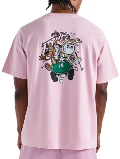 Malbon Shirts|Two Man Scramble T-Shirt - Pink