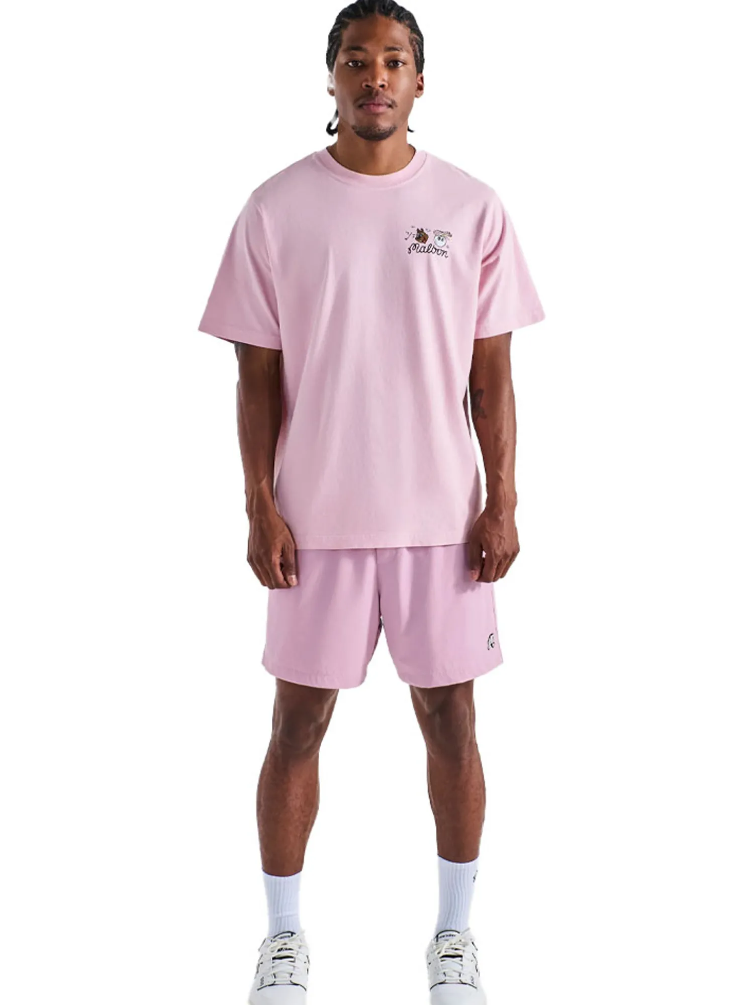 Malbon Shirts|Two Man Scramble T-Shirt - Pink