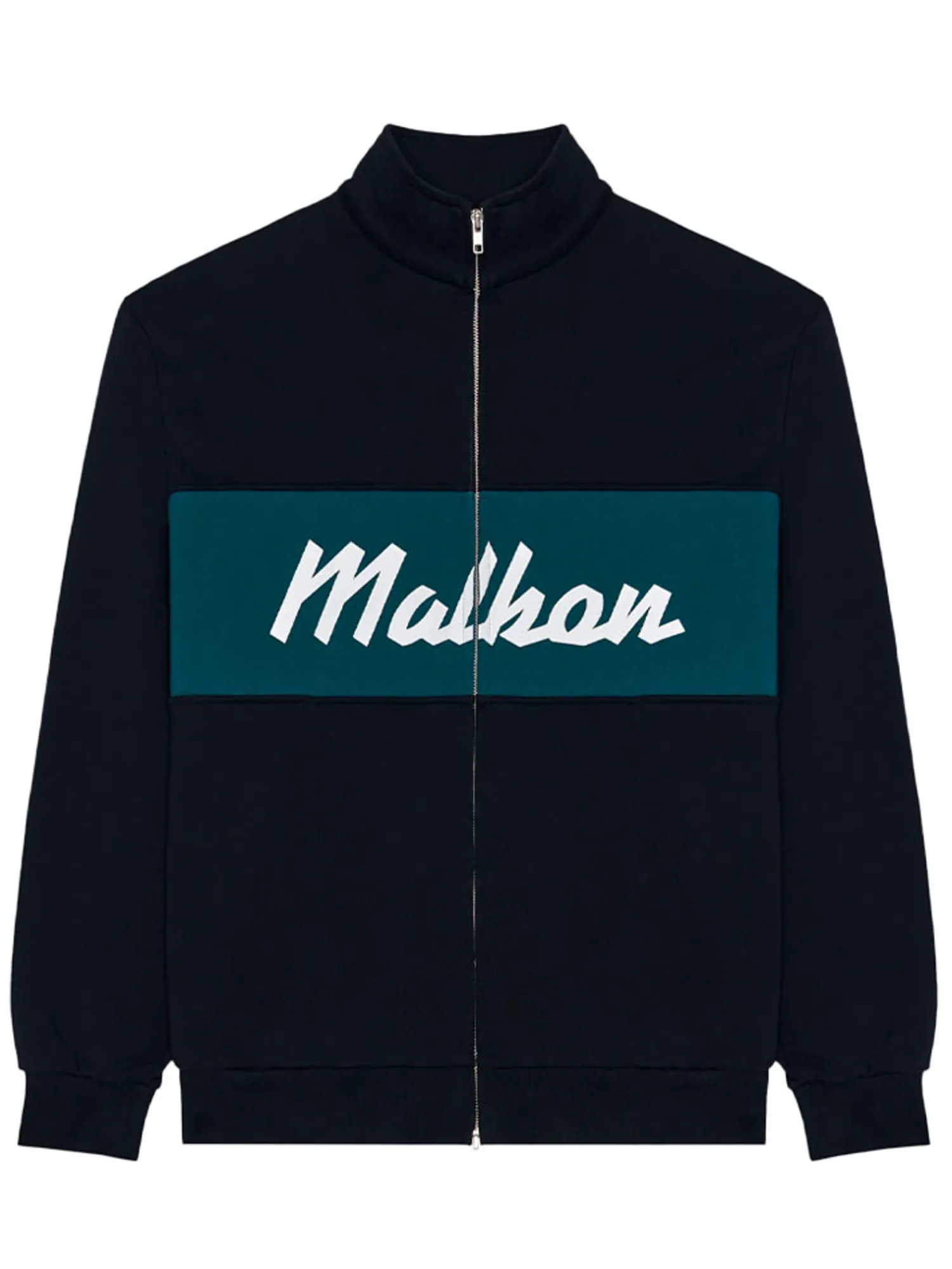 Malbon Jumpers|University Double Zip Jacket - Navy