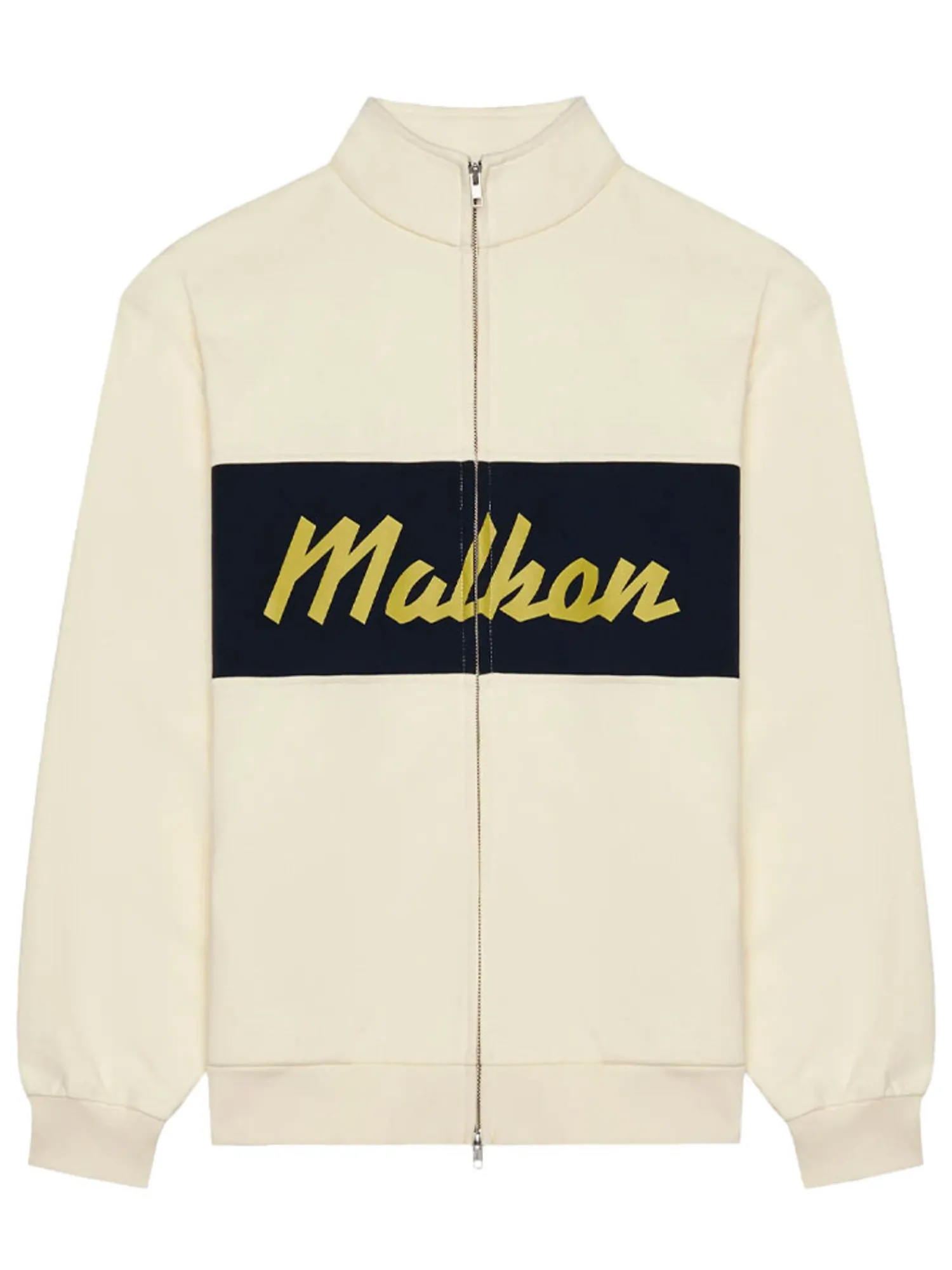 Malbon Jumpers|University Double Zip Jacket - Cream