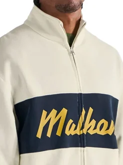 Malbon Jumpers|University Double Zip Jacket - Cream