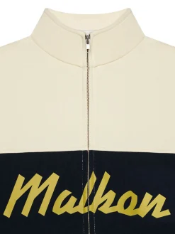 Malbon Jumpers|University Double Zip Jacket - Cream