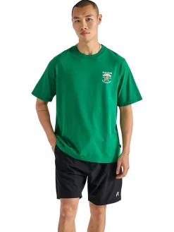 Malbon Shirts|Vacation Club SS Tee - Kelly Green