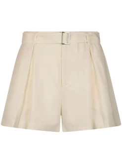 Malbon Shorts|Womens Amara Pleated Short - Ivory