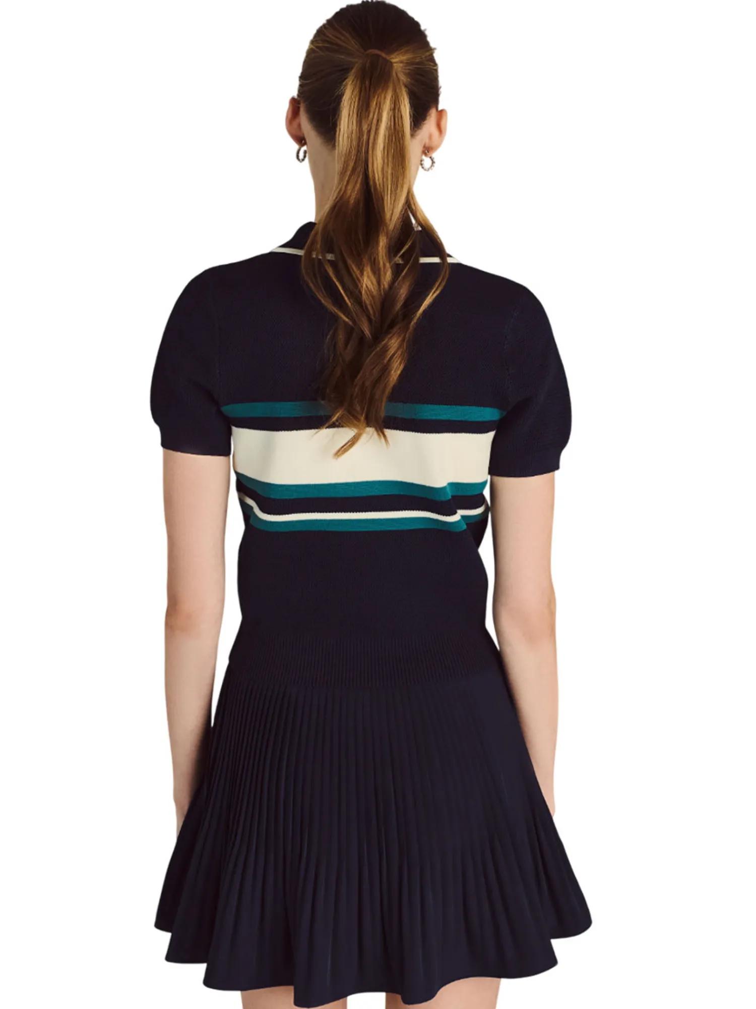 Malbon Shirts|Womens Carina Polo - Navy