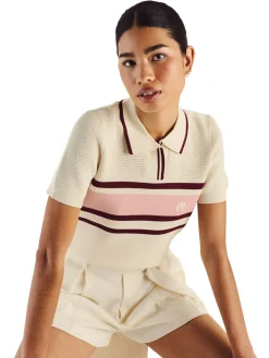 Malbon Shirts|Womens Carina Polo - Ivory