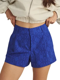 Malbon Shorts|Womens Solene Trouser Shorts - Blue