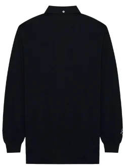 Malbon Shirts|x Jesper Parnevik Long Sleeve Modal Pique Polo - Black