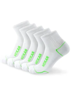 Meikan Socks Clearance Clothing|Meikan 5 Pack Quarter Cut REPREVE Performance Sports Socks