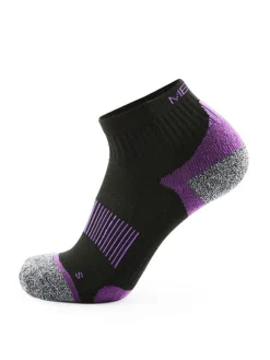 Meikan Socks Clearance Clothing|Meikan 5 Pack Women's Quarter Cut Performance Sports Socks - Black/Purple