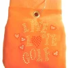 Navika Towels|Bling Live Love Golf Towel Orange
