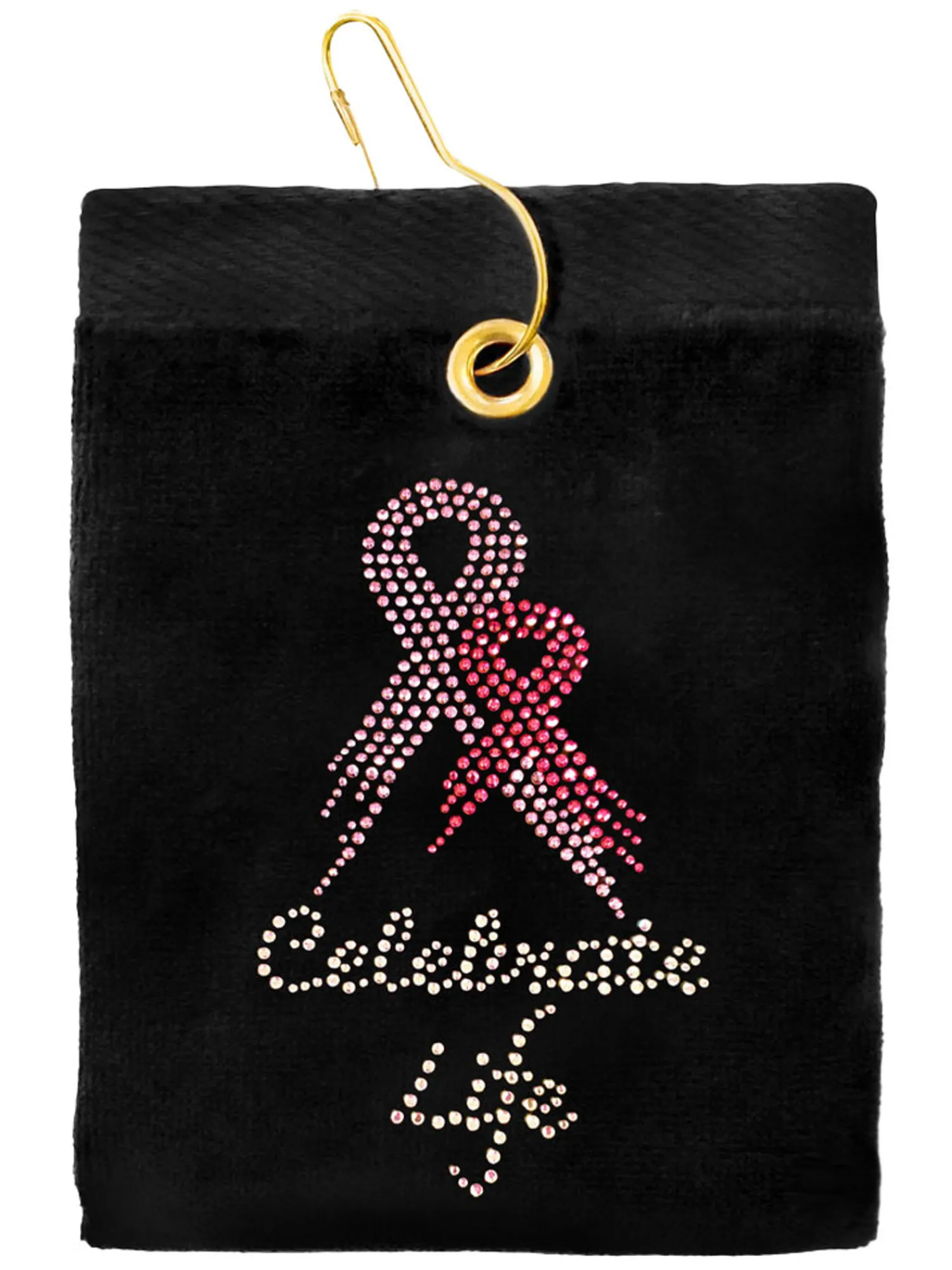 Navika Towels|Celebrate Life Golf Towel Black