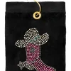 Navika Towels|Cowgirl Boot Golf Towel Black