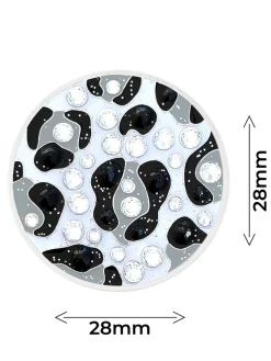 Navika Ball Markers|Crystal Snow Leopard Ball Marker