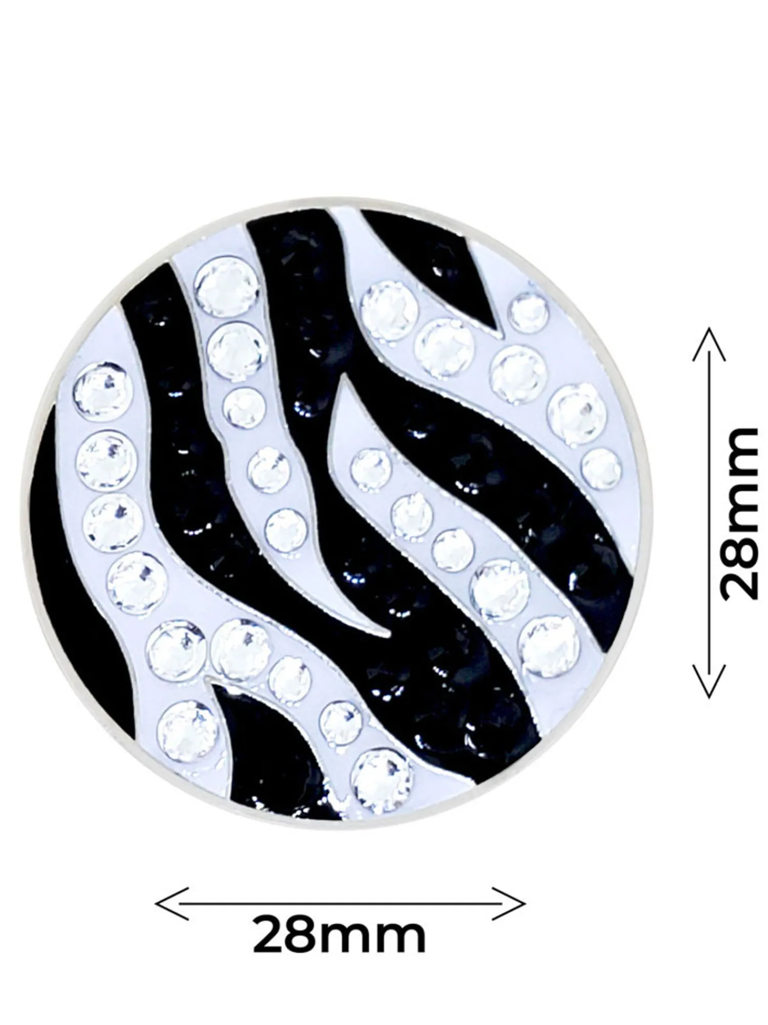 Navika Ball Markers|Crystal Zebra Ball Marker
