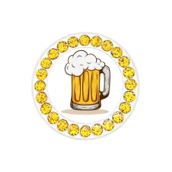 Navika Ball Markers|Glitzy Beer Ball Marker