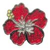 Navika Ball Markers|Glitzy Hibiscus Ball Marker