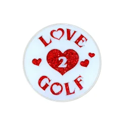 Navika Ball Markers|Glitzy Love 2 Golf Ball Marker
