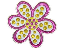 Navika Ball Markers|Glitzy Oopsy Daisy Purple Ball Marker