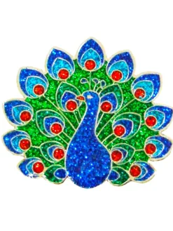 Navika Ball Markers|Glitzy Peacock Ball Marker