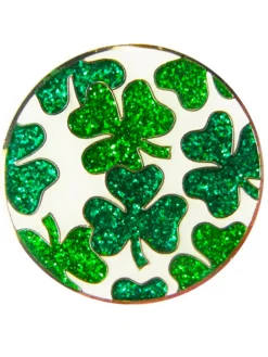 Navika Ball Markers|Glitzy Shamrock Ball Marker