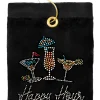 Navika Towels|Happy Hour Golf Towel Black