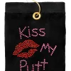 Navika Towels|Kiss My Putt Golf Towel Black