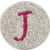 Navika Ball Markers|Micro Pave Crystal Initial J Marker