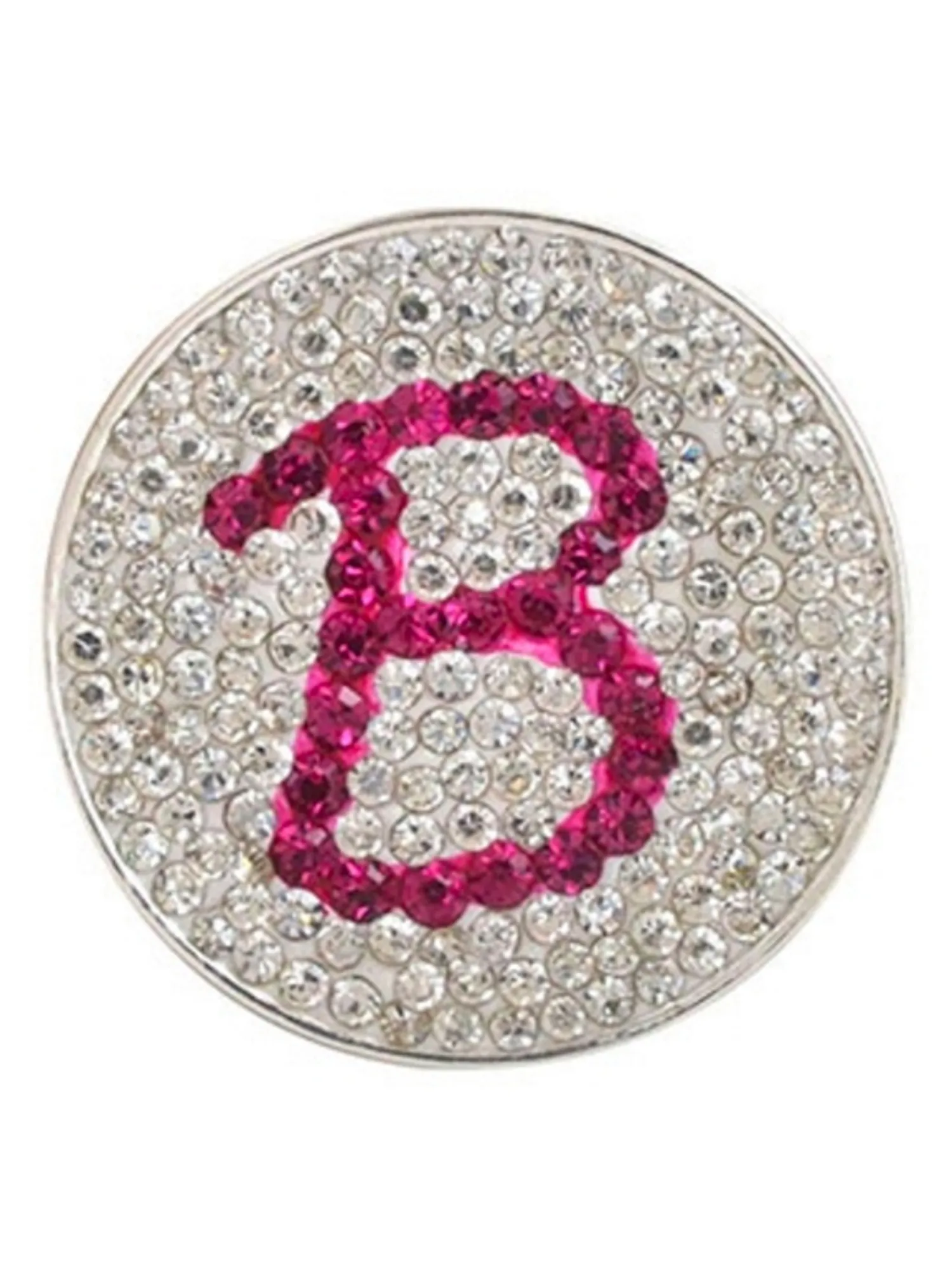 Navika Ball Markers|Micro Pave Crystal Initial B Marker