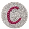 Navika Ball Markers|Micro Pave Crystal Initial C Marker