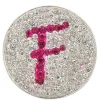 Navika Ball Markers|Micro Pave Crystal Initial F Marker