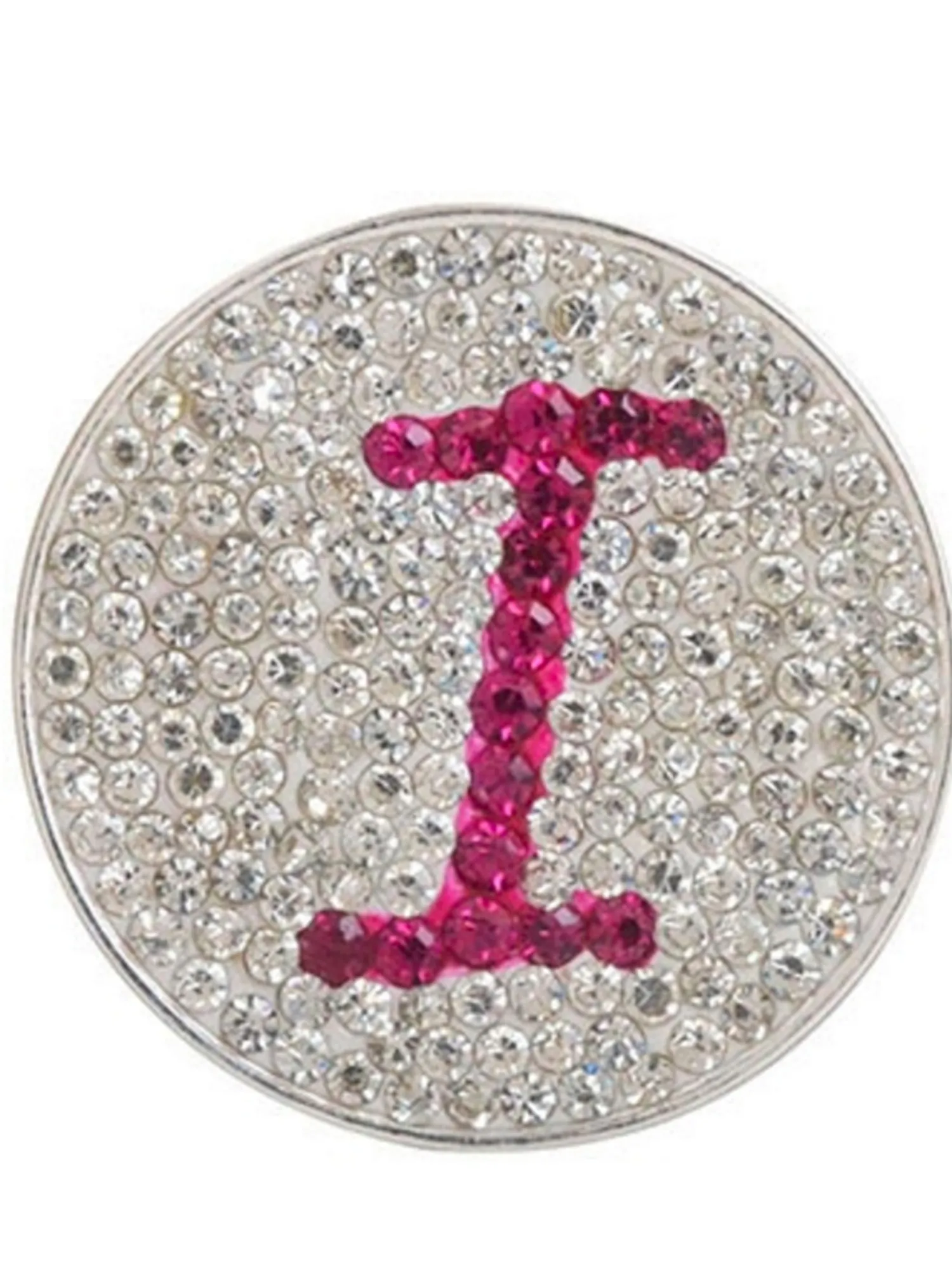 Navika Ball Markers|Micro Pave Crystal Initial I Marker