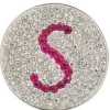 Navika Ball Markers|Micro Pave Crystal Initial S Marker