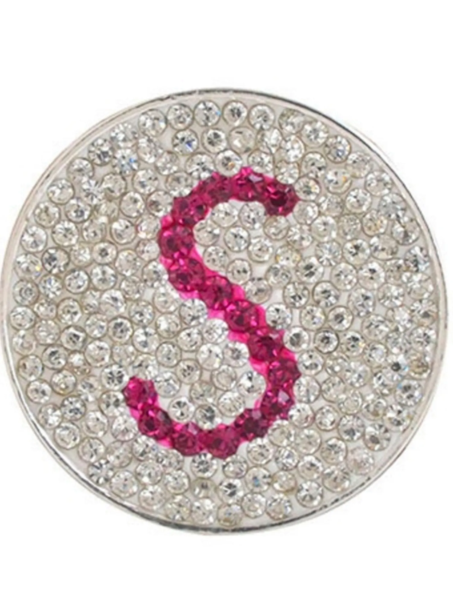 Navika Ball Markers|Micro Pave Crystal Initial S Marker