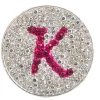 Navika Ball Markers|Micro Pave Crystal Initial K Marker