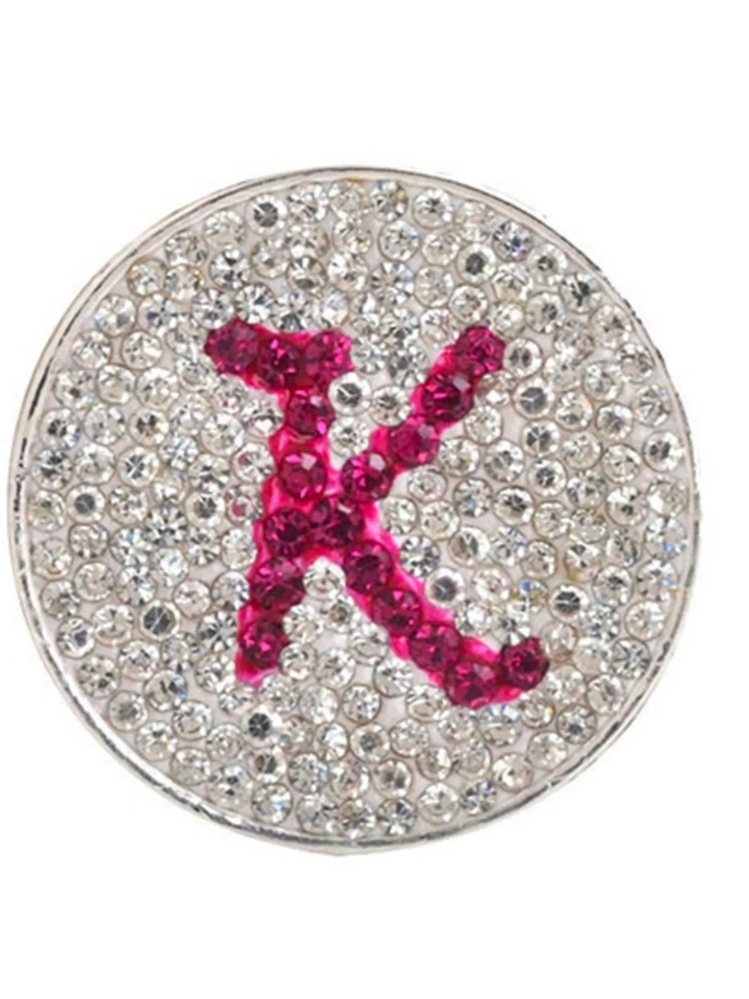 Navika Ball Markers|Micro Pave Crystal Initial K Marker