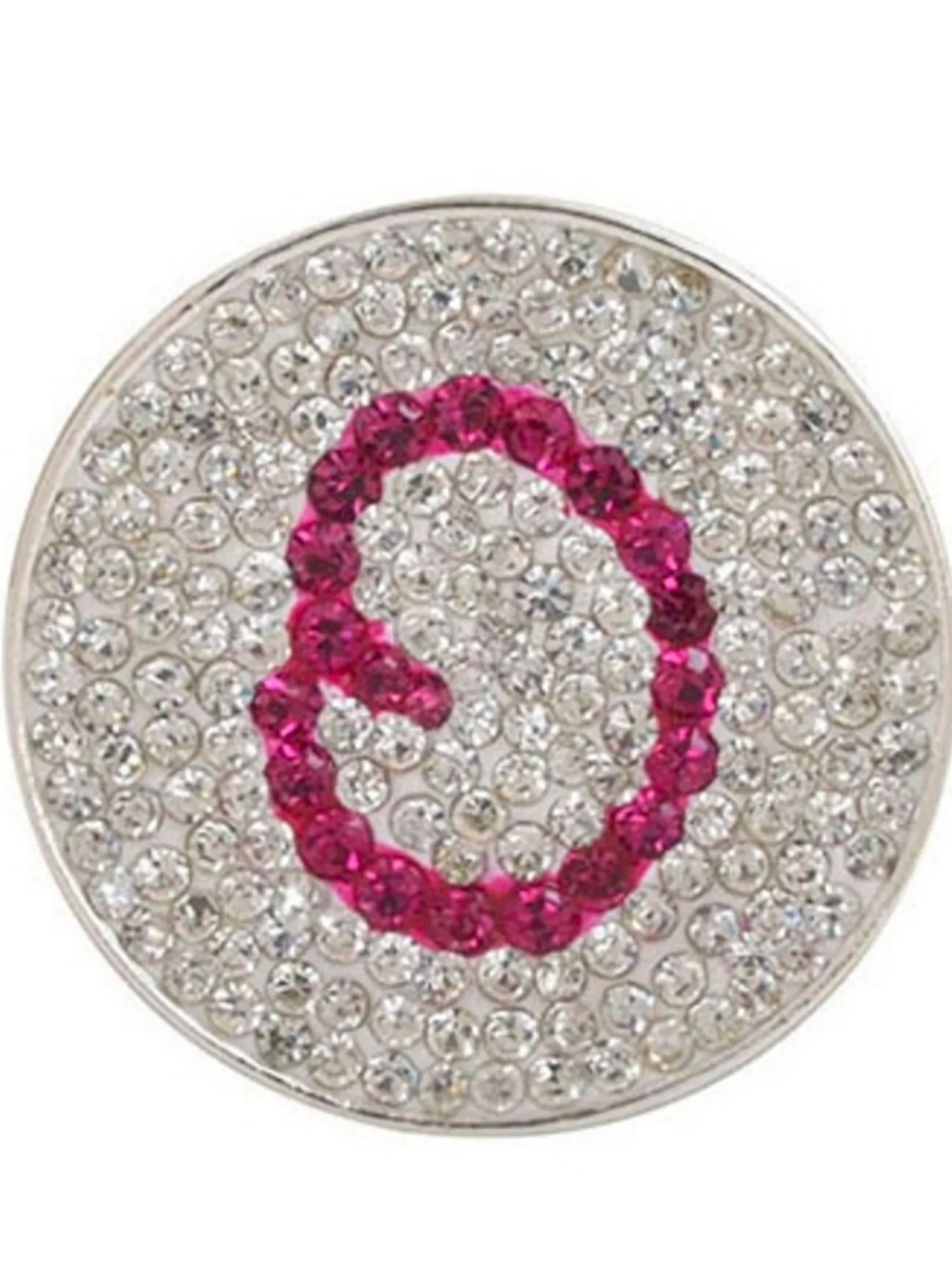Navika Ball Markers|Micro Pave Crystal Initial O Marker
