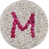 Navika Ball Markers|Micro Pave Crystal Initial M Marker